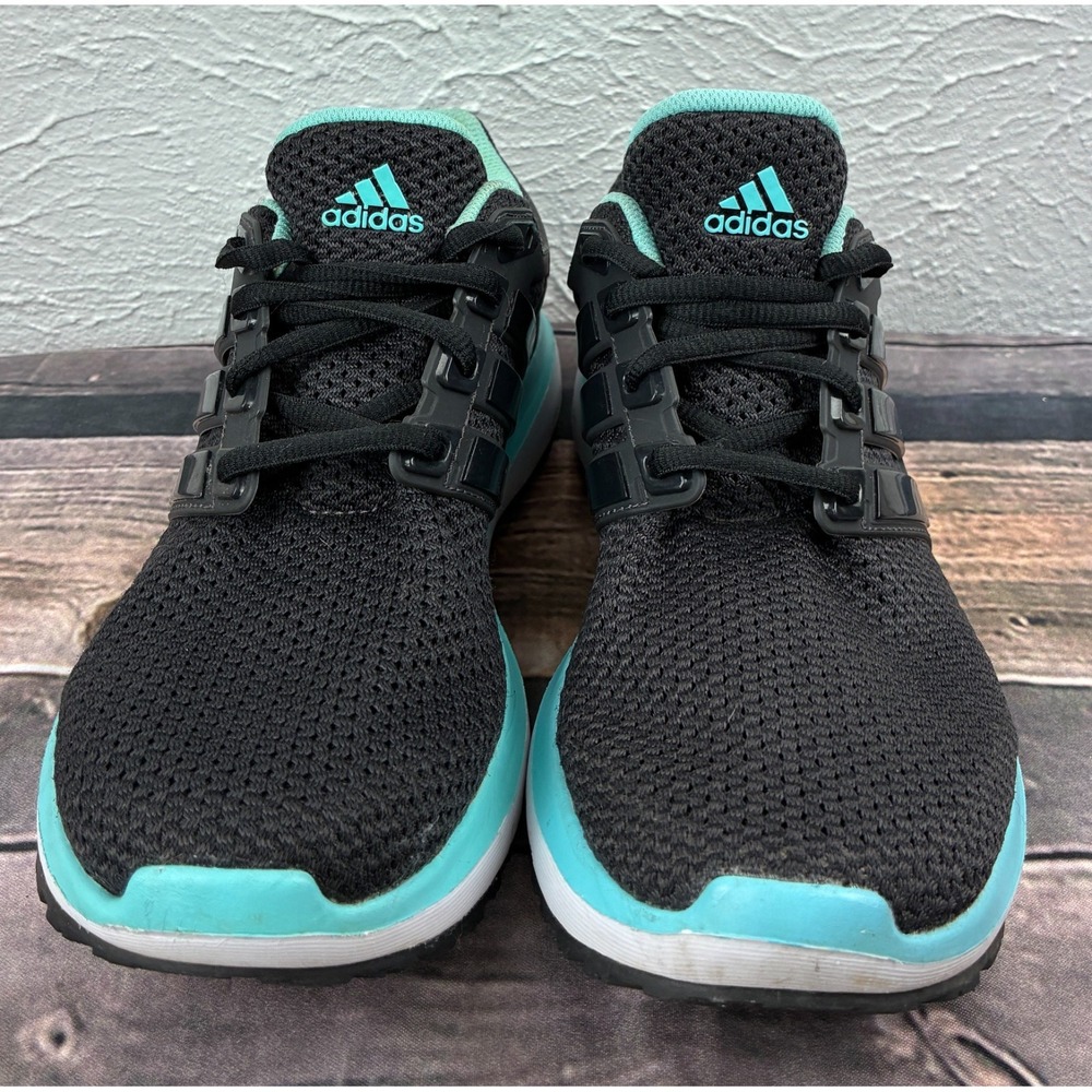 adidas Energy Cloud Running Shoes Womens 8 Black Aqua BA8156